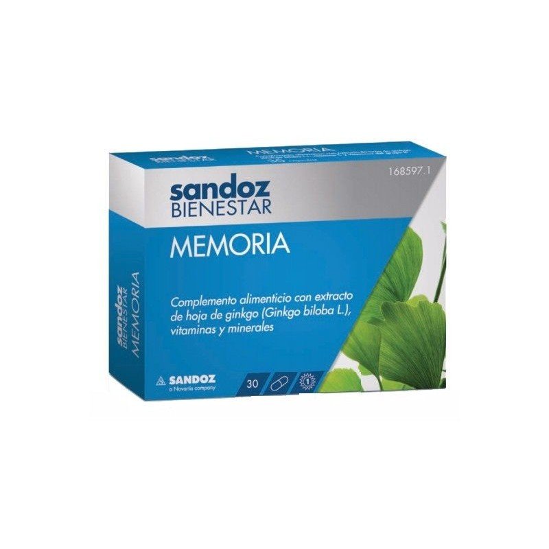 SANDOZ BIENESTAR MEMORIA 30 CAPS