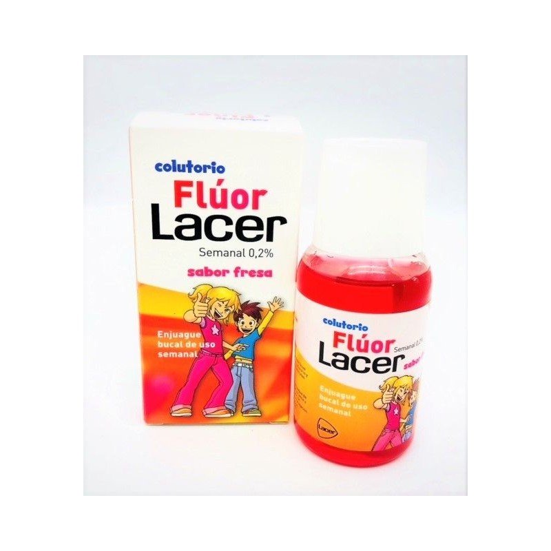 LACER COLUTORIO FLUOR FRESA 0,2 100 ML