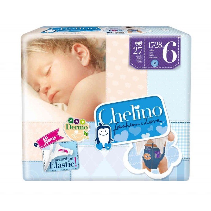 PAÑAL CHELINO FASHION & LOVE T- 6 (17-28 KG) 27U